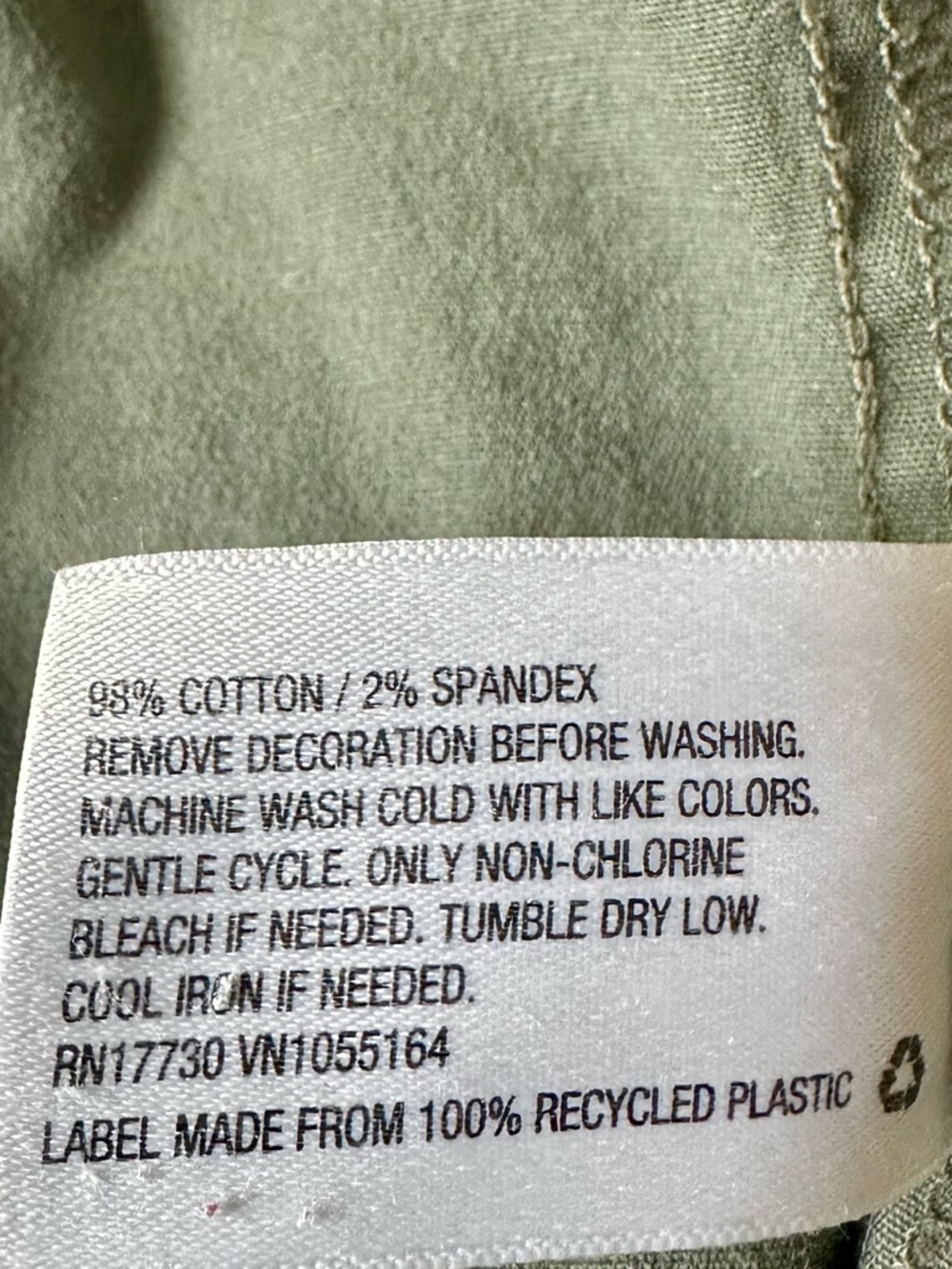 Olive Utility Drawstring Jacket - Picture 7 of 8